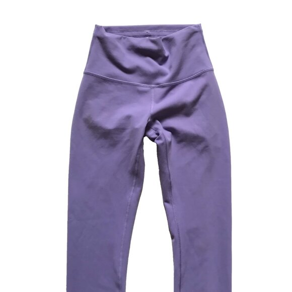 Lululemon Wunder Train High Rise Leggings Womens 4 Purple 23" Inseam Crop Tight - Picture 3 of 9